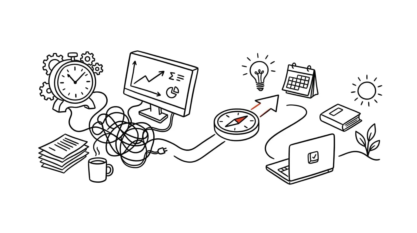 Illustration for: What it means to be productive in the digital age