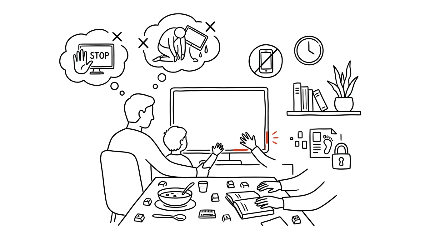 Illustration for: Digital hygiene for the family: screens without bans, without giving up