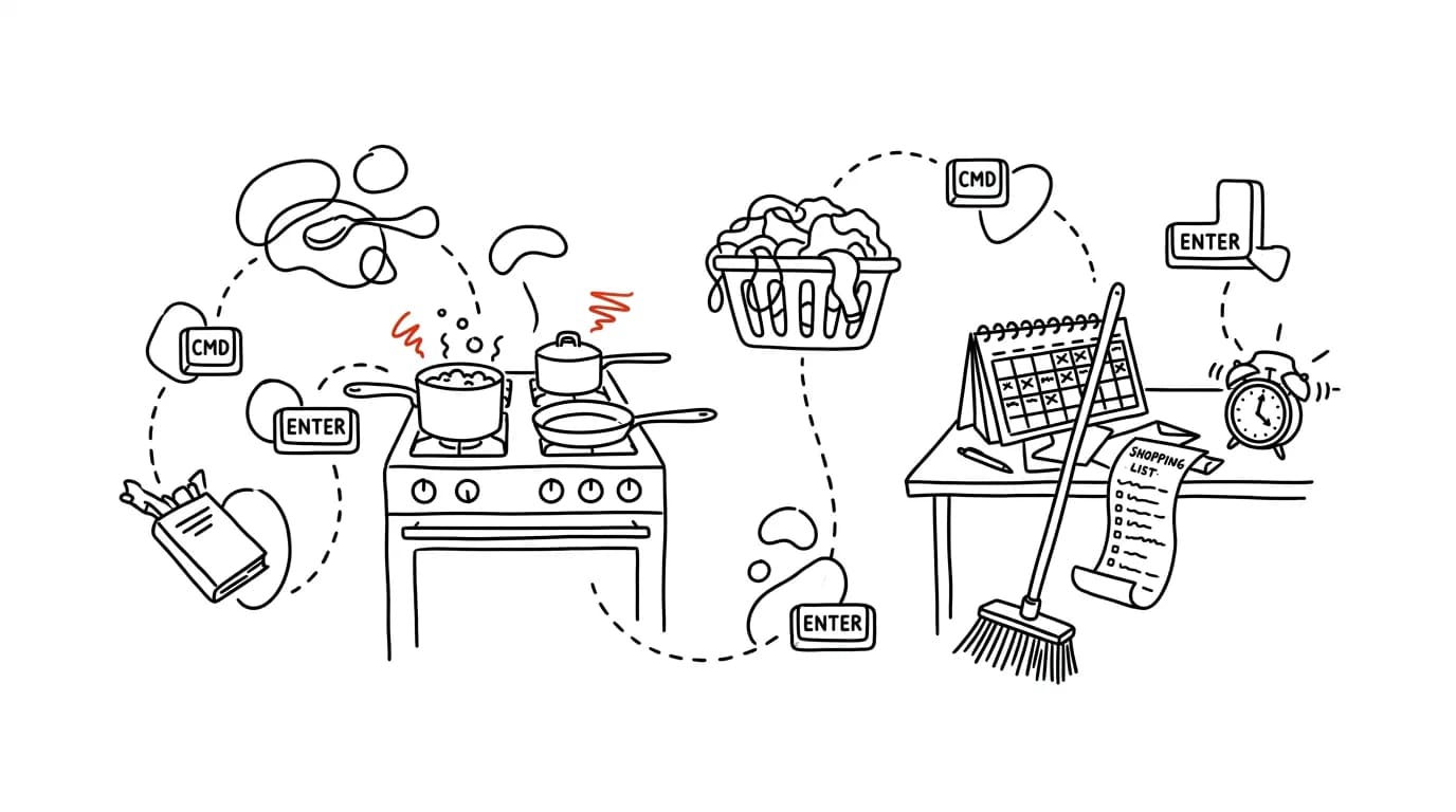Illustration for: The household as an operation: processes nobody ever named