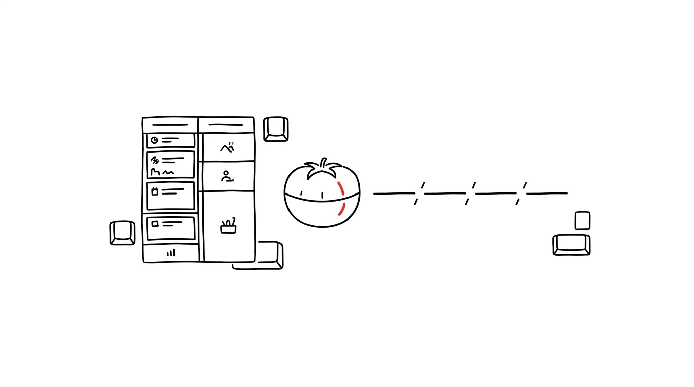 Illustration for: Pomodoro and time-blocking