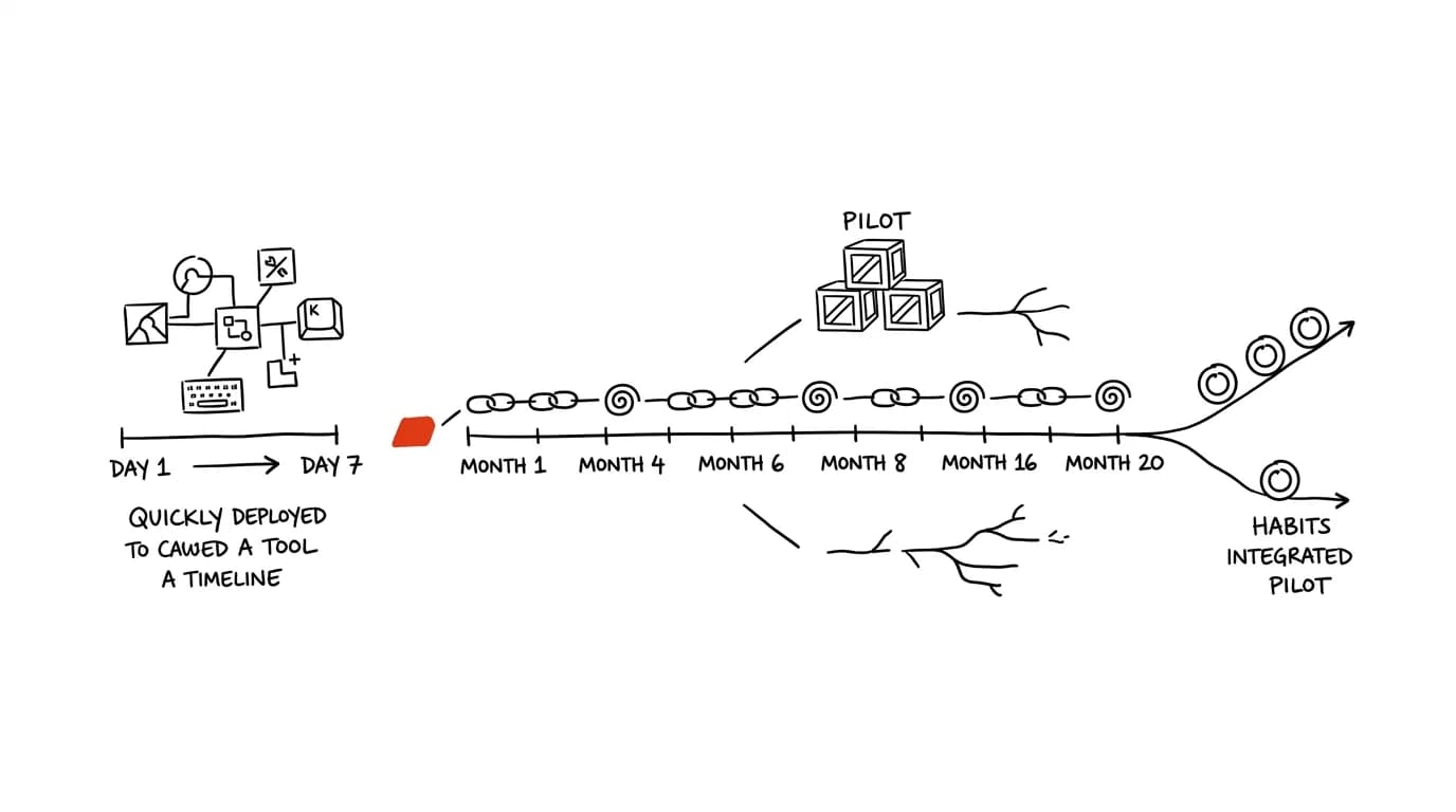 Illustration for: Introducing change: why most improvements die at the pilot