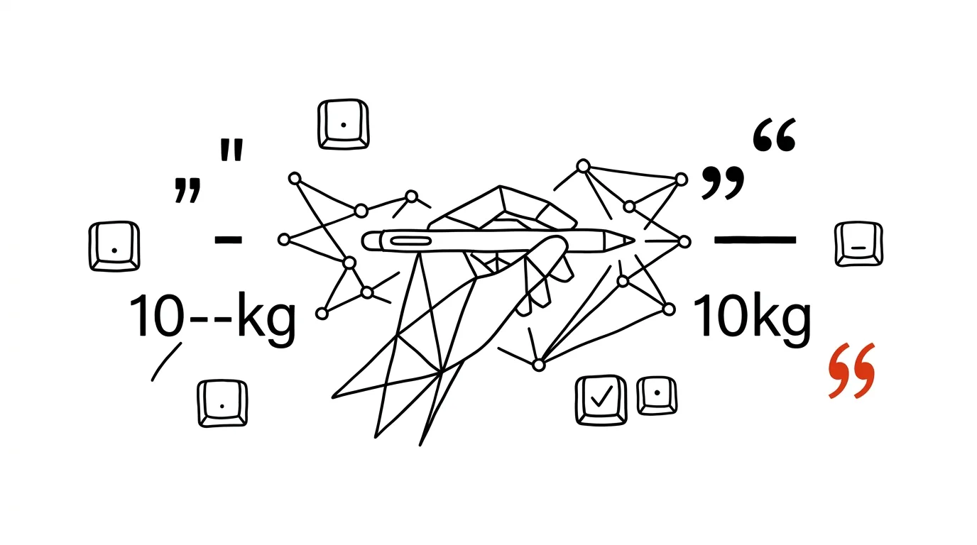 Illustration for: Smart Quotes and Dashes: Typographic Proofreading by AI