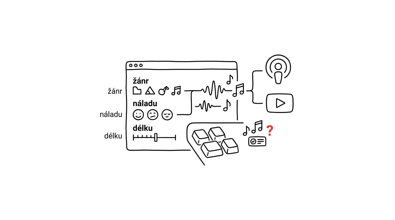 Illustration for: AI music: stings and background tracks without licensing headaches… almost