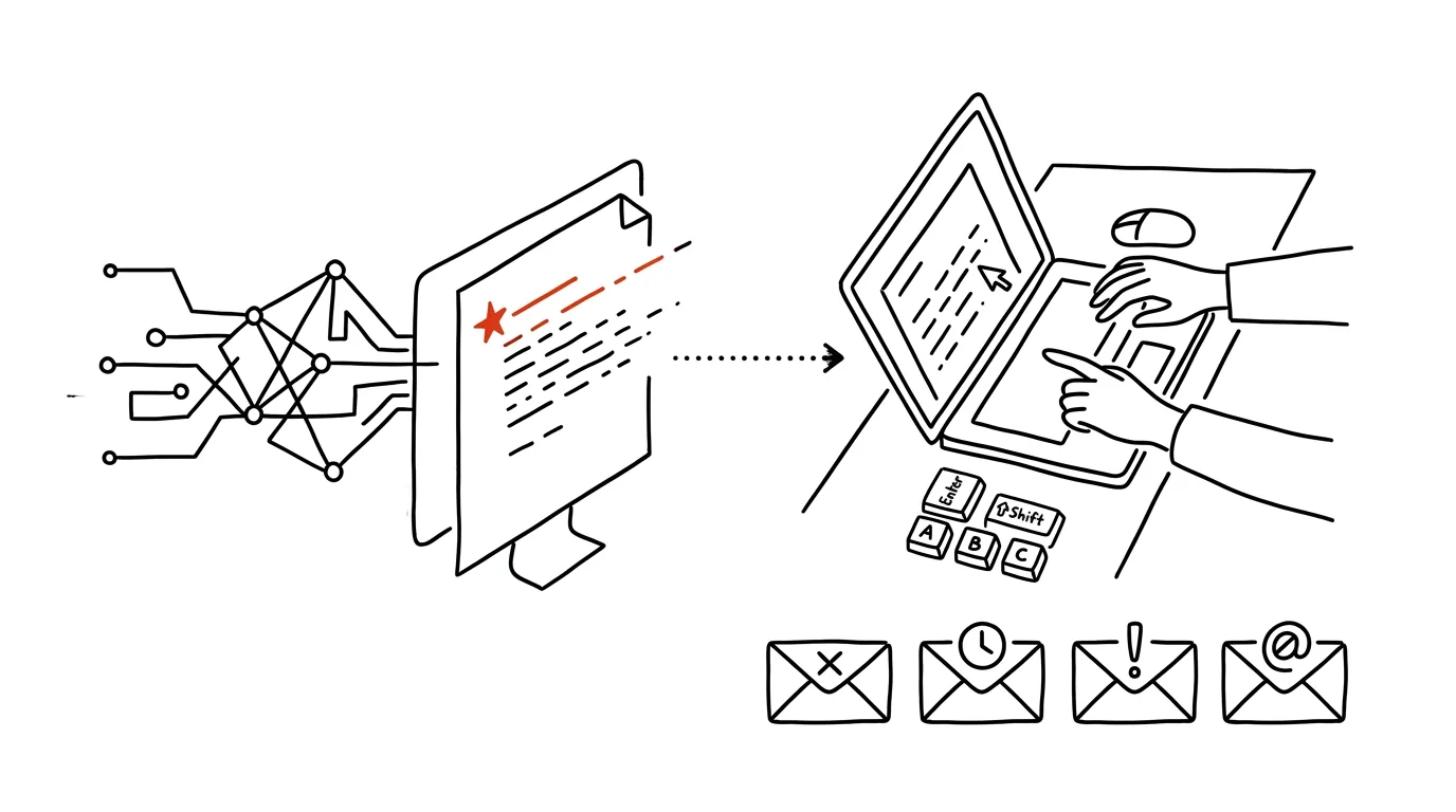 Illustration for: AI writes the first draft, you write the final one
