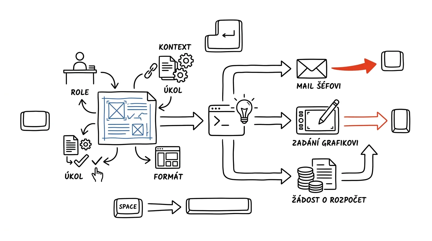 Illustration for: Role, context, task, format: anatomy of a prompt that gets work done