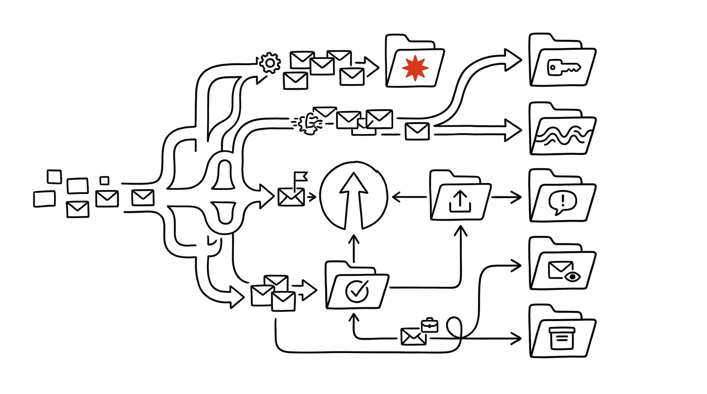 Illustration for: AI inbox triage: leave only what actually needs a human