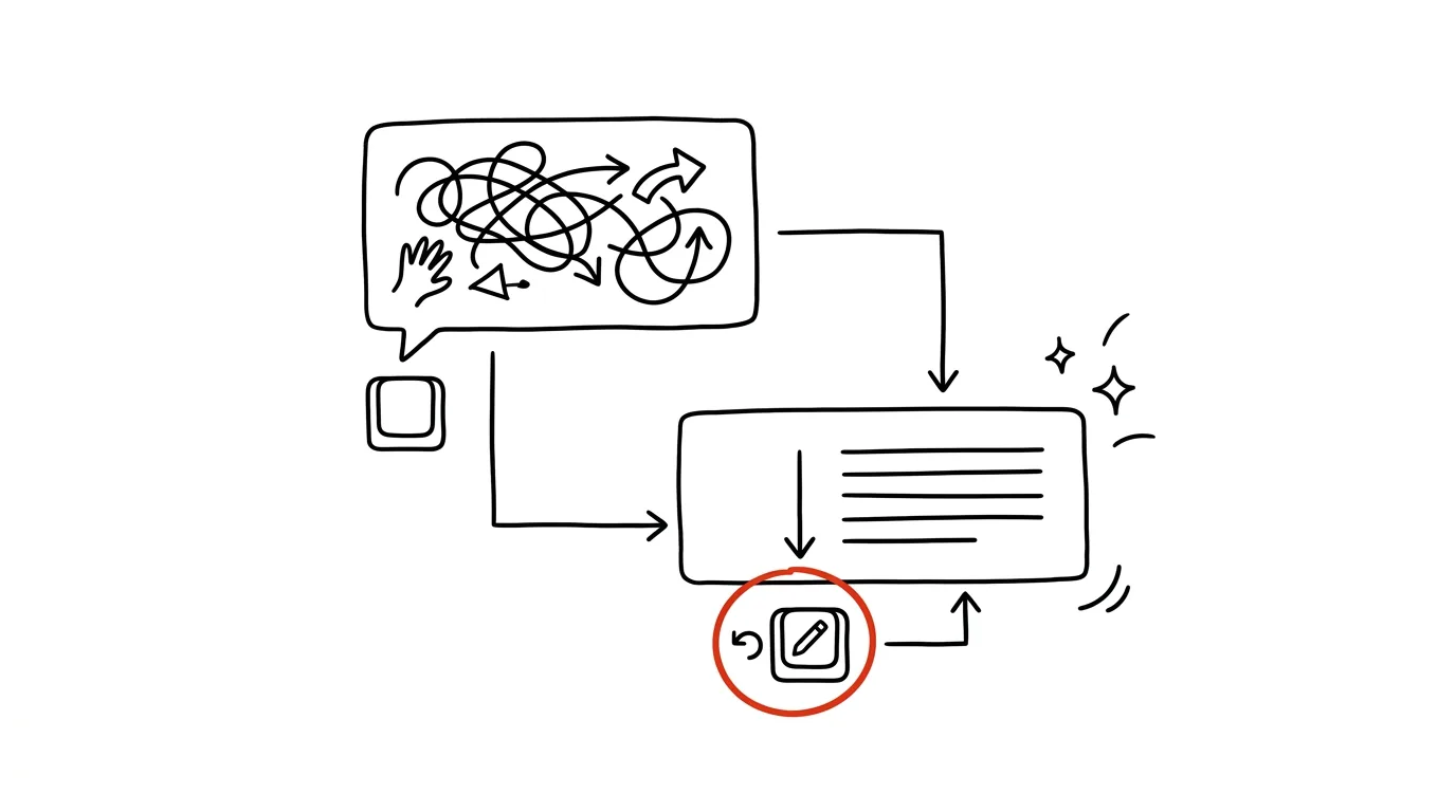 Illustration for: Stop Correcting AI Forever: Edit Your Original Message Instead