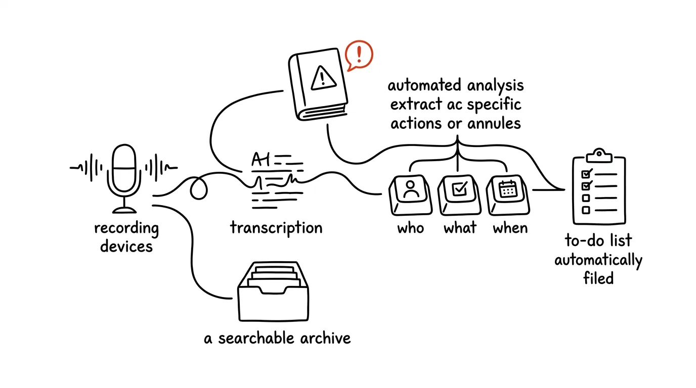 Illustration for: Meetings that write themselves up — down to the tasks in your task list