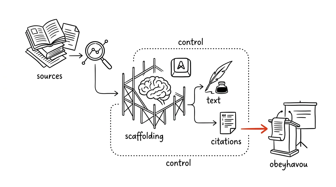 Illustration for: A Bachelor's Thesis with AI: The Complete Honest Workflow from Assignment to Defense