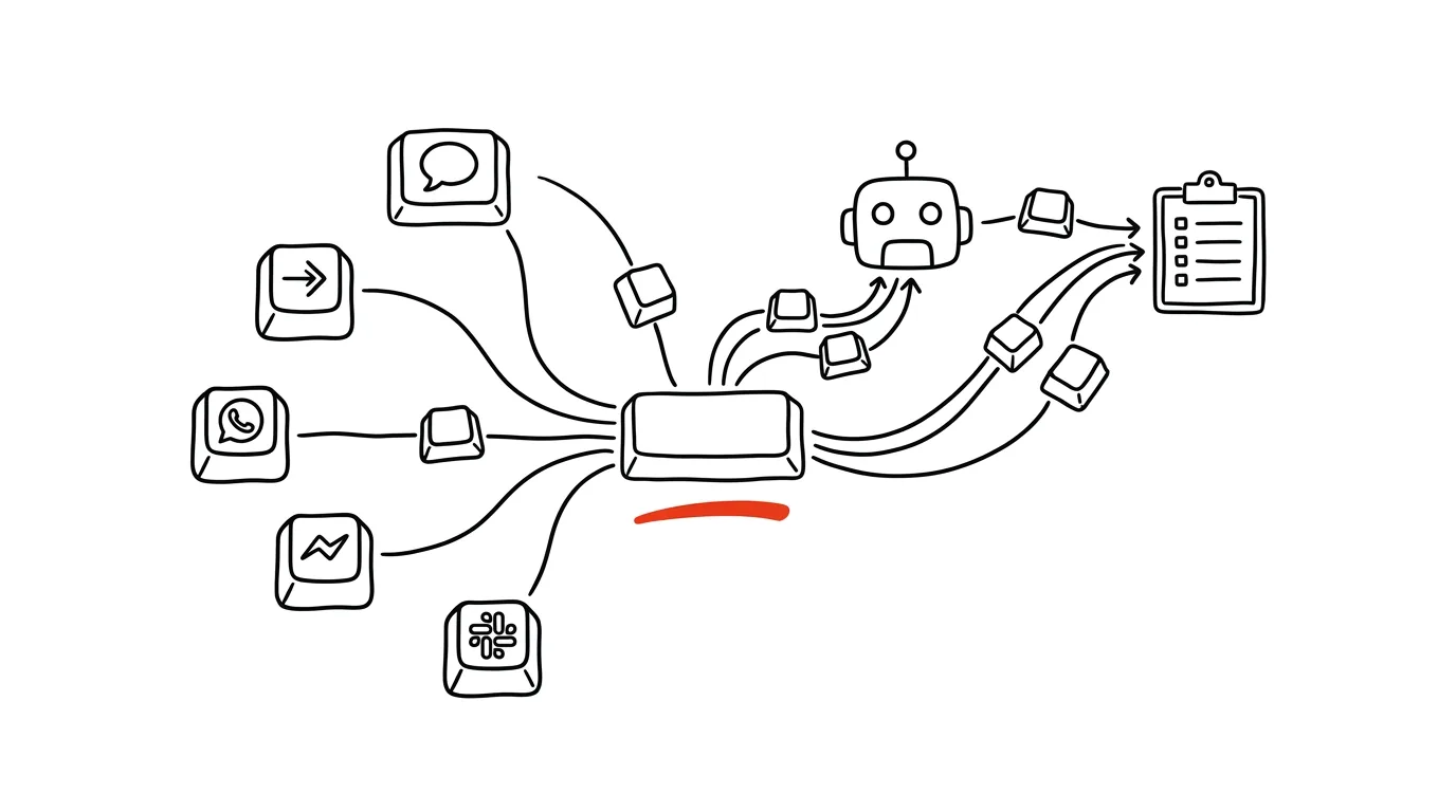 Illustration for: Beeper as your message hub: Claude pulls promises out of your chats before you forget them