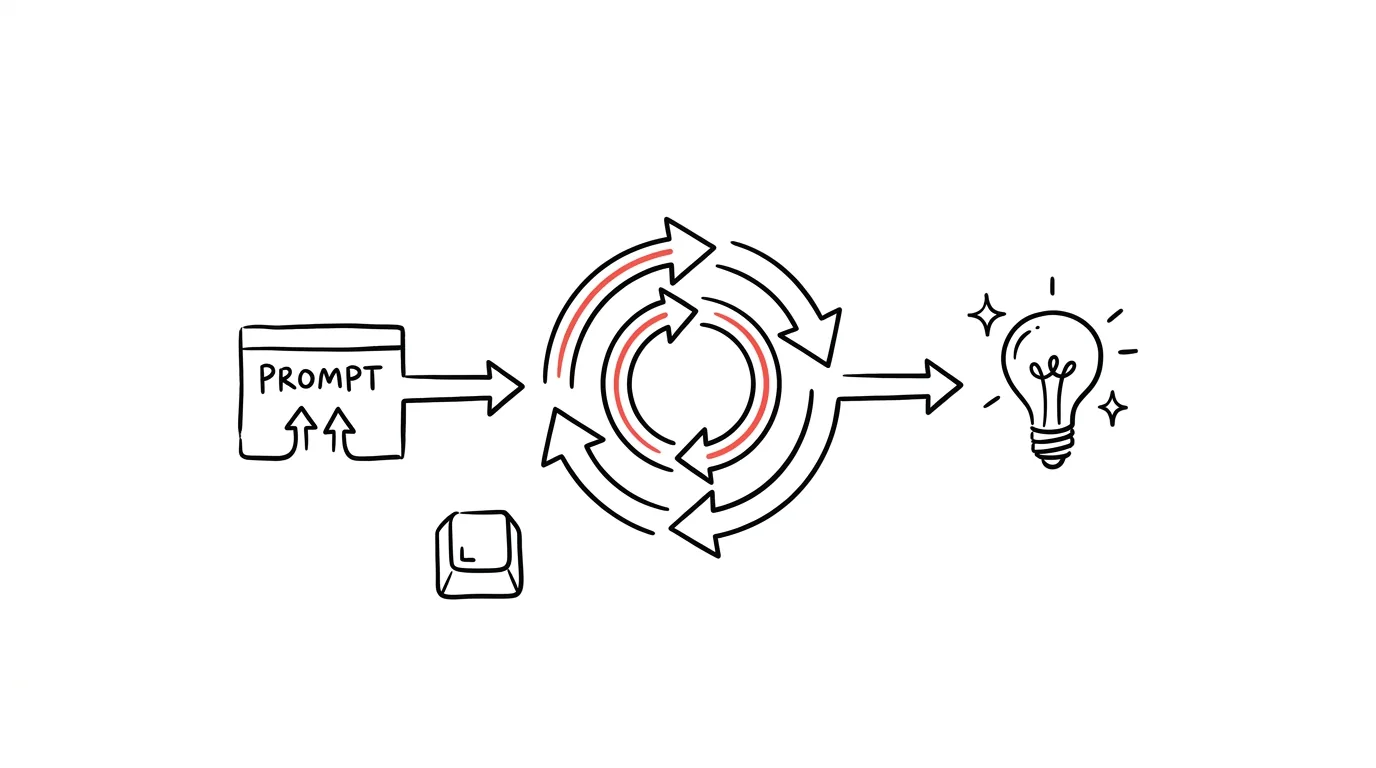 Illustration for: What loops are: the agentic cycles said to replace prompting