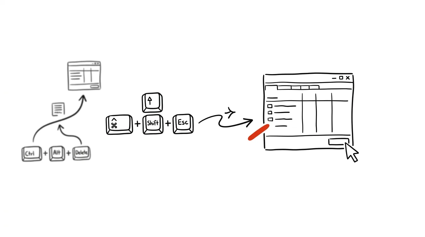 Illustration for: Task Manager in one shortcut