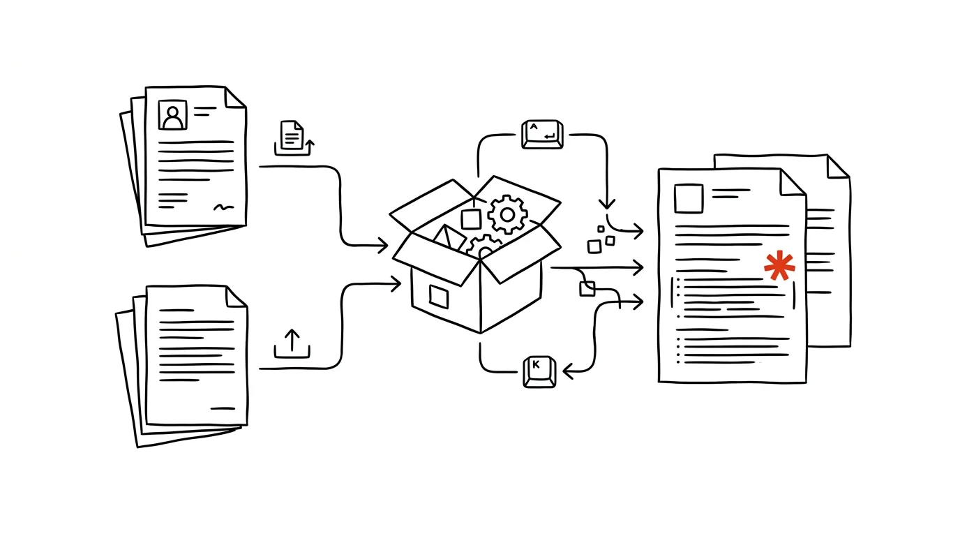 Illustration for: A résumé and cover letter tailored to the listing