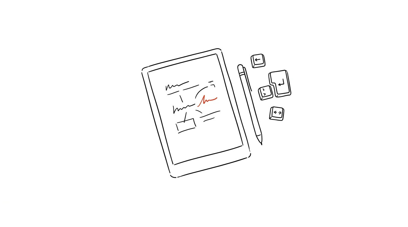 Illustration for: E-ink tablets: writing like on paper, without the distraction