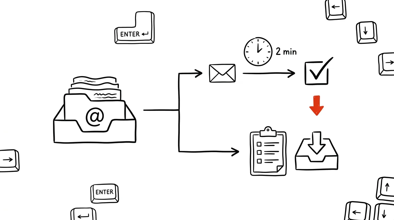 Illustration for: The two-minute rule for your inbox