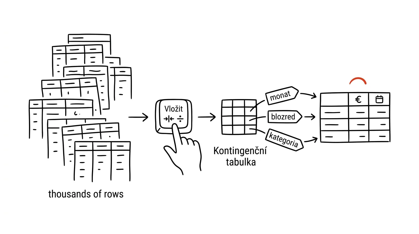 Illustration for: A PivotTable in Two Minutes