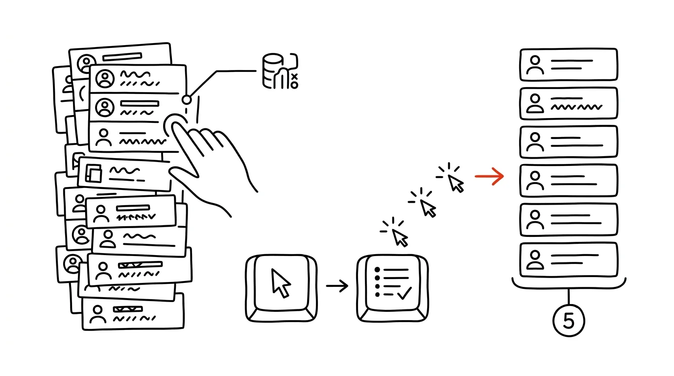 Illustration for: Removing Duplicates in Three Clicks
