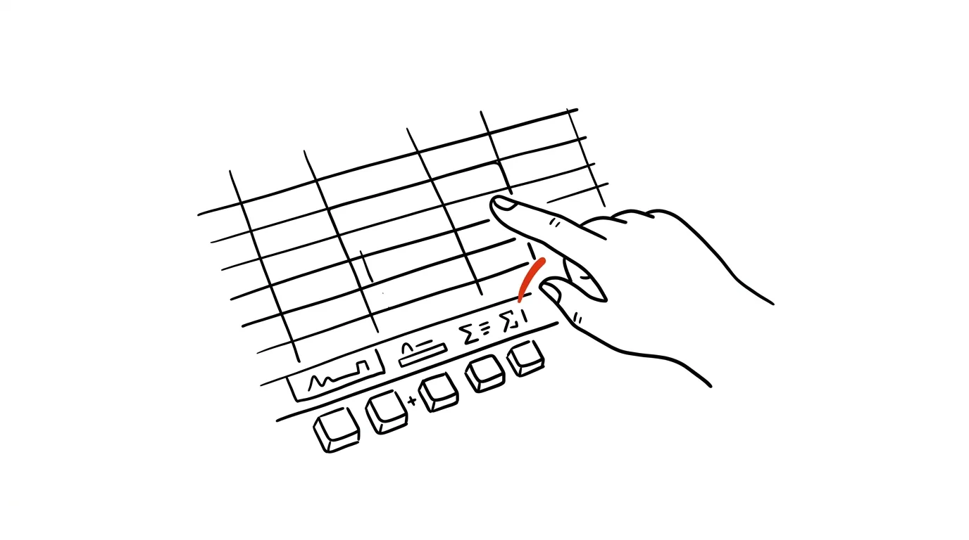 Illustration for: Sum and Average Without a Formula: Just Select