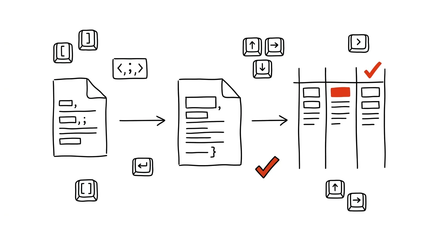 Illustration for: Text to Columns: Split a CSV Export Apart