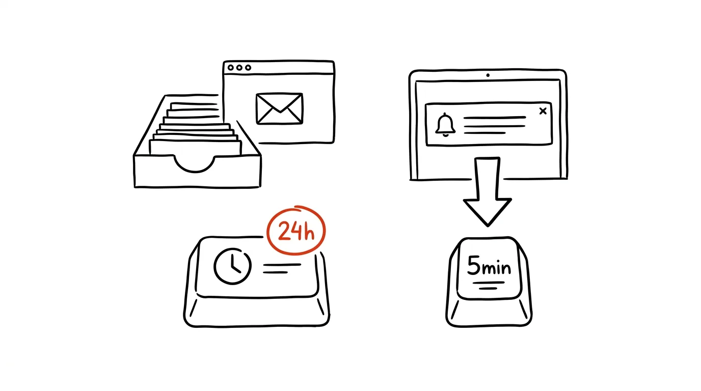 Illustration for: Answer clients in windows, not on demand