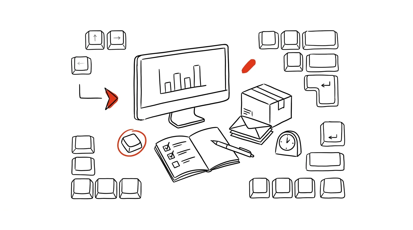 Illustration for: The Friday admin block: invoicing, timesheets, mail