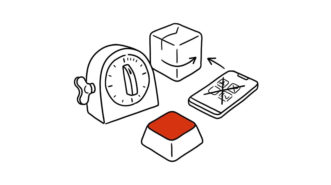 Illustration for: A physical Pomodoro timer instead of an app