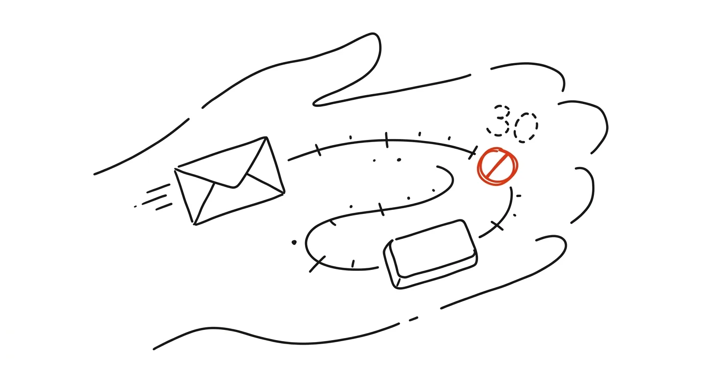 Illustration for: 30 seconds to undo a sent email