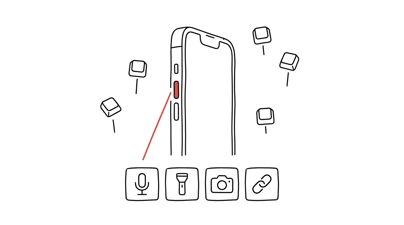 Illustration for: The Action Button: A Physical Shortcut on the Side of Your iPhone
