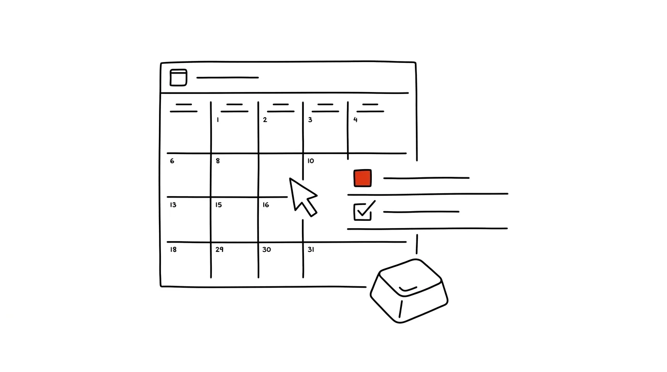 Illustration for: Tasks right inside Google Calendar