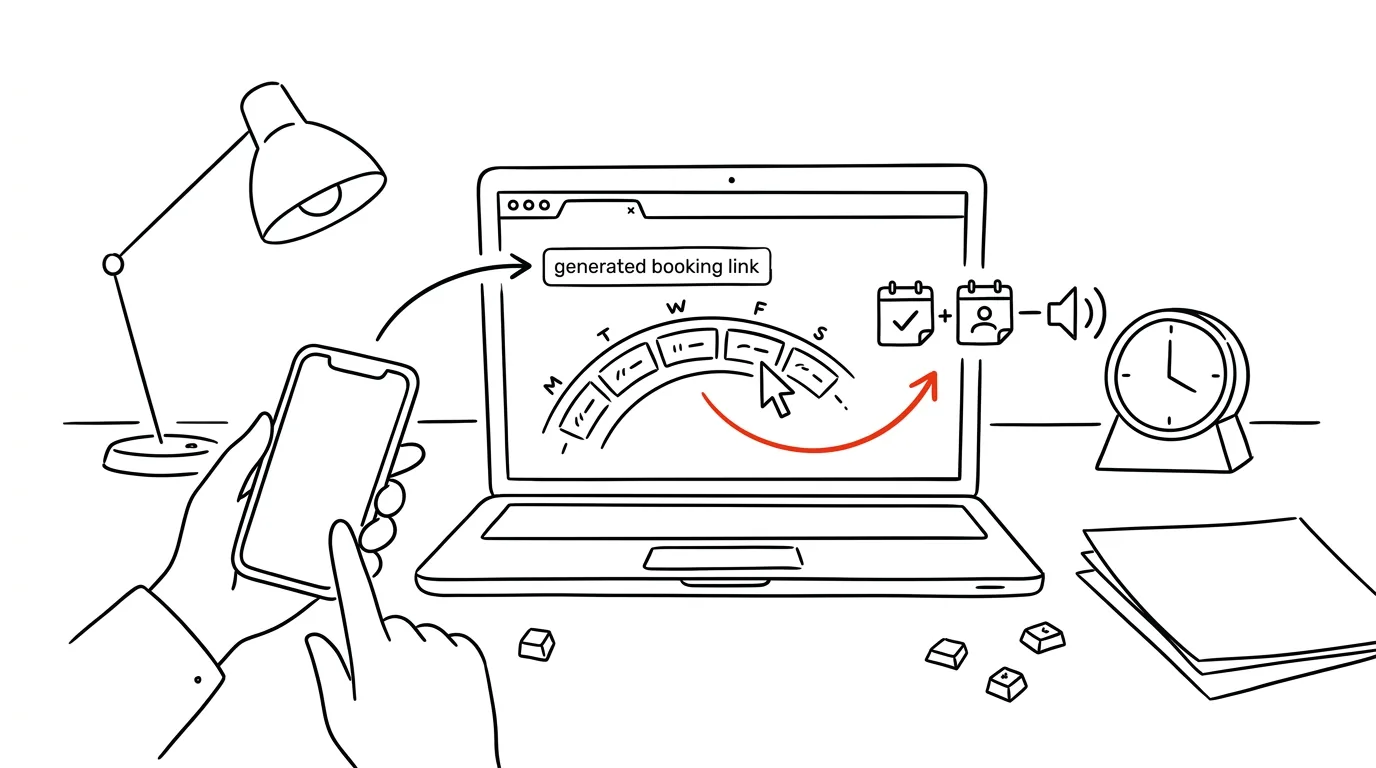 Illustration for: A free booking page: Google Calendar can do what Calendly does