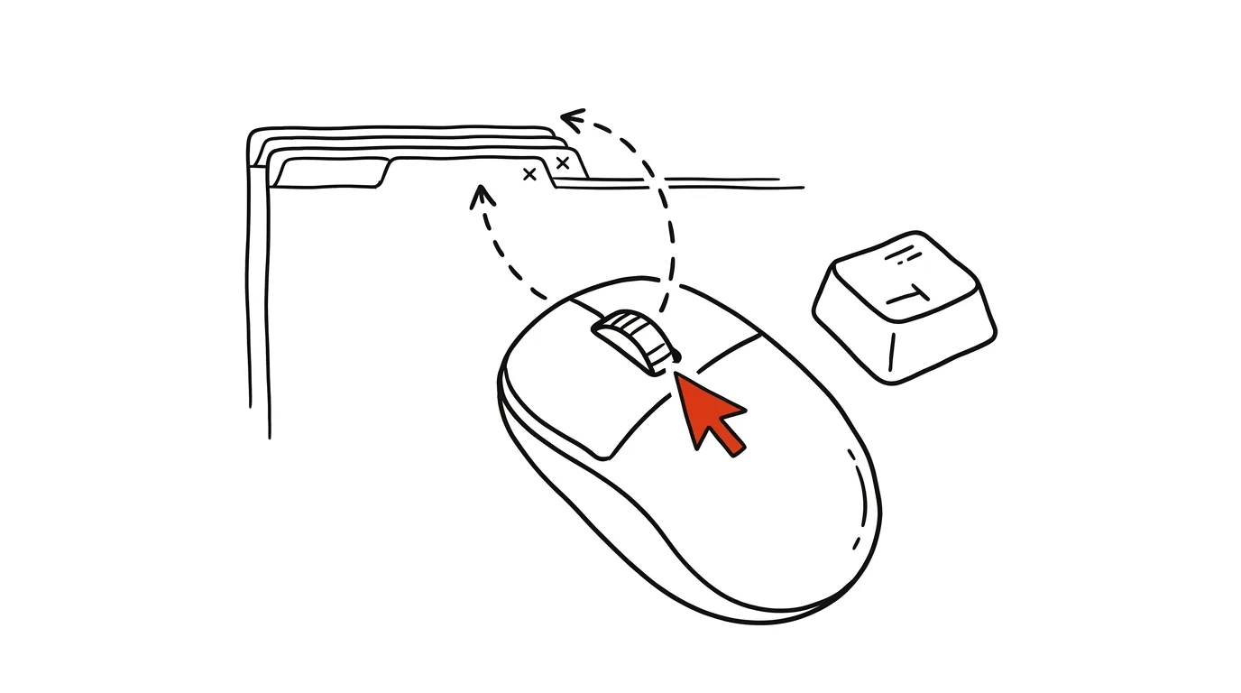 Illustration for: Your mouse wheel can click too — and it saves more time than you'd think