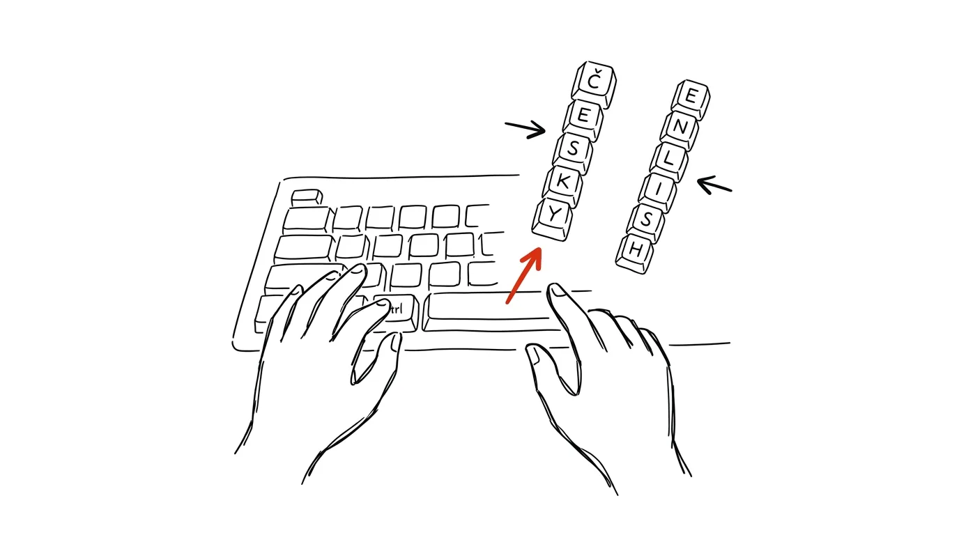 Illustration for: Switch keyboard languages instantly without touching the mouse