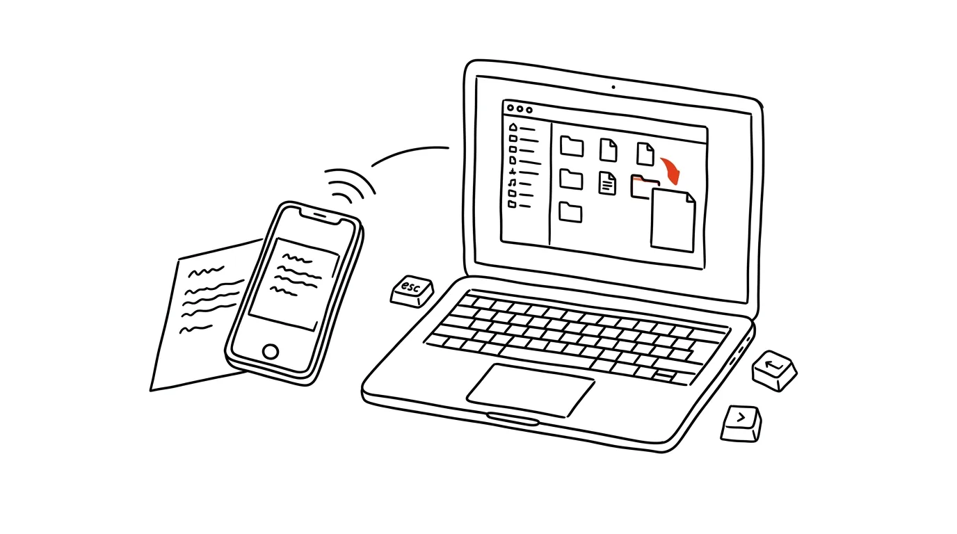 Illustration for: Your iPhone as a scanner: scan a document straight into your Mac