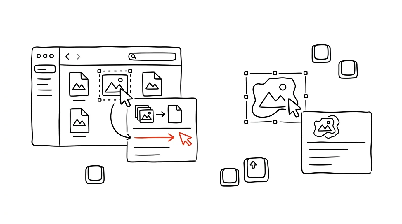 Illustration for: Finder Quick Actions: PDF from photos and background removal with a right-click