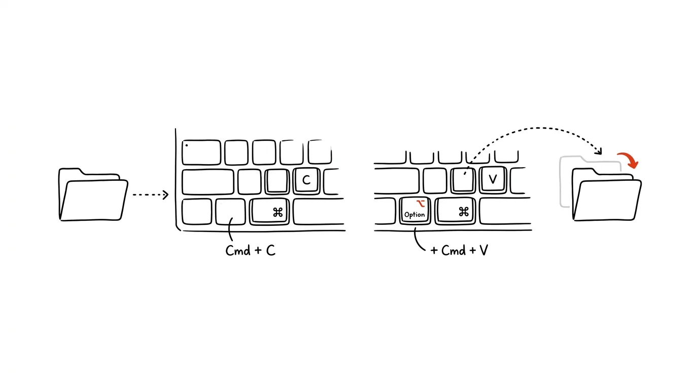 Illustration for: “Cut and paste” files in Finder