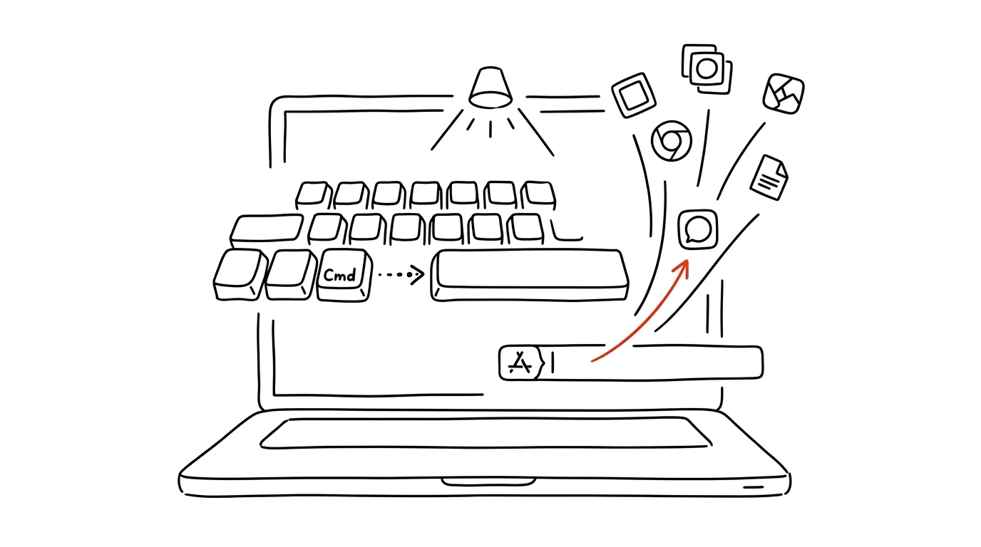 Illustration for: Spotlight: launch apps without touching the mouse