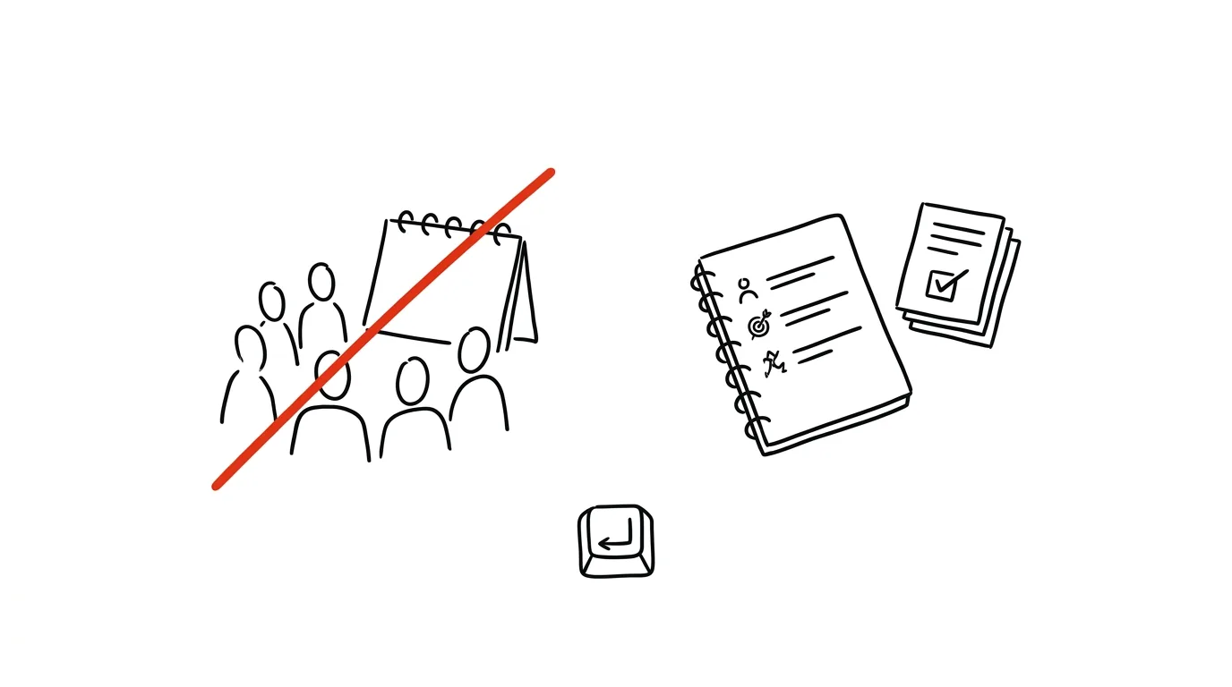 Illustration for: No agenda, no meeting