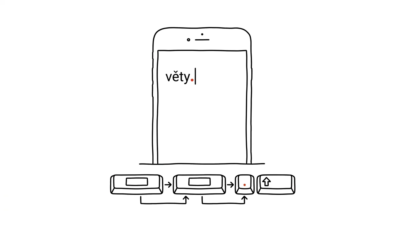 Illustration for: Double space: a period, a space, and a capital letter at once