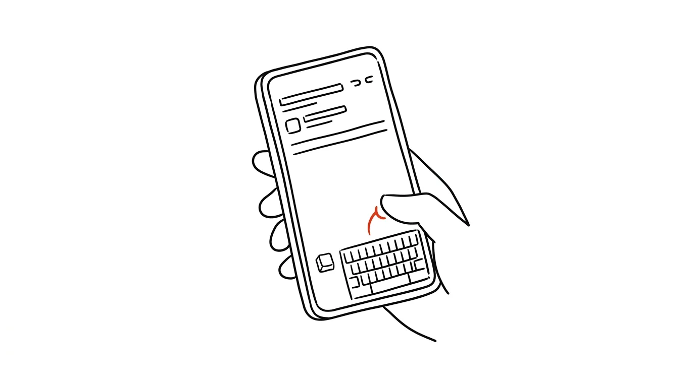 Illustration for: One-handed keyboards and reachability