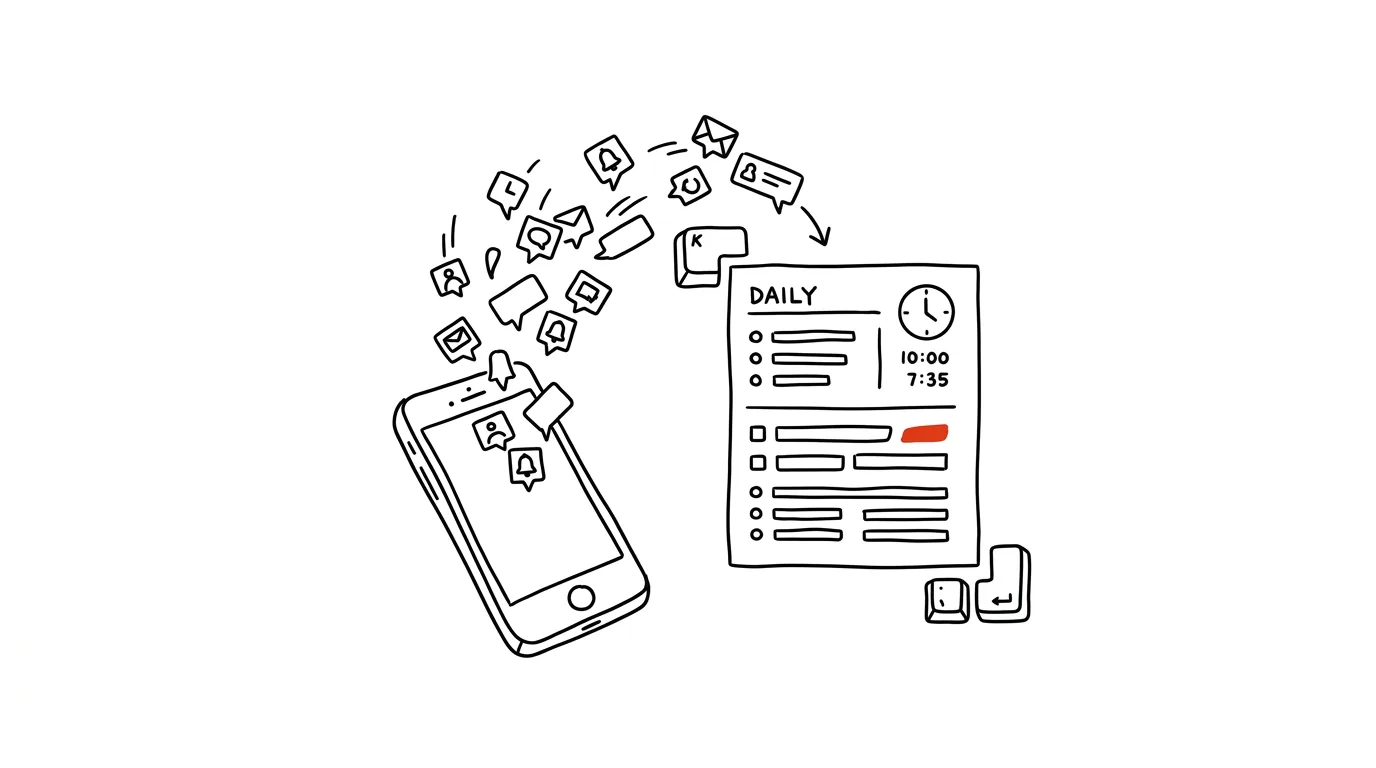 Illustration for: Batched notifications: a summary instead of a drip