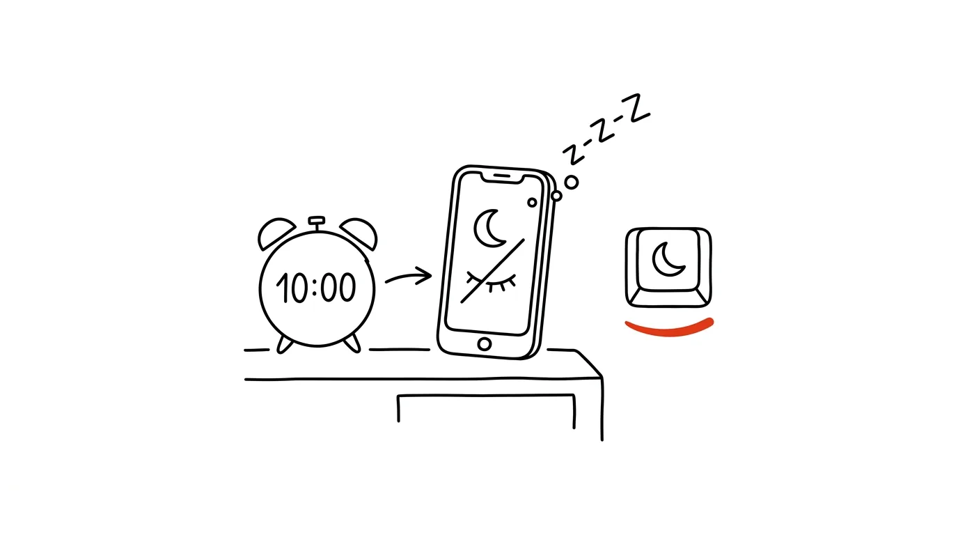 Illustration for: Bedtime mode: your phone goes to sleep before you do