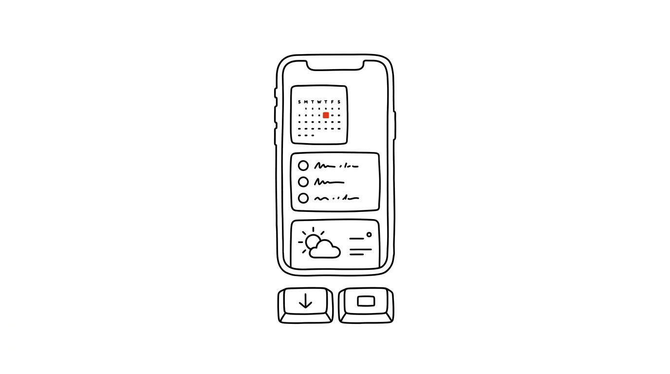 Illustration for: Widgets: information without opening apps