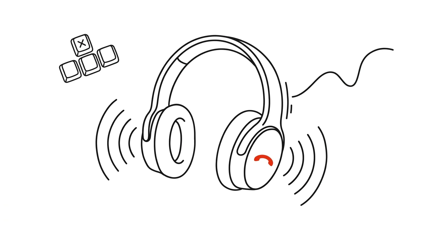Illustration for: Noise-cancelling headphones: focus and a signal, both at once