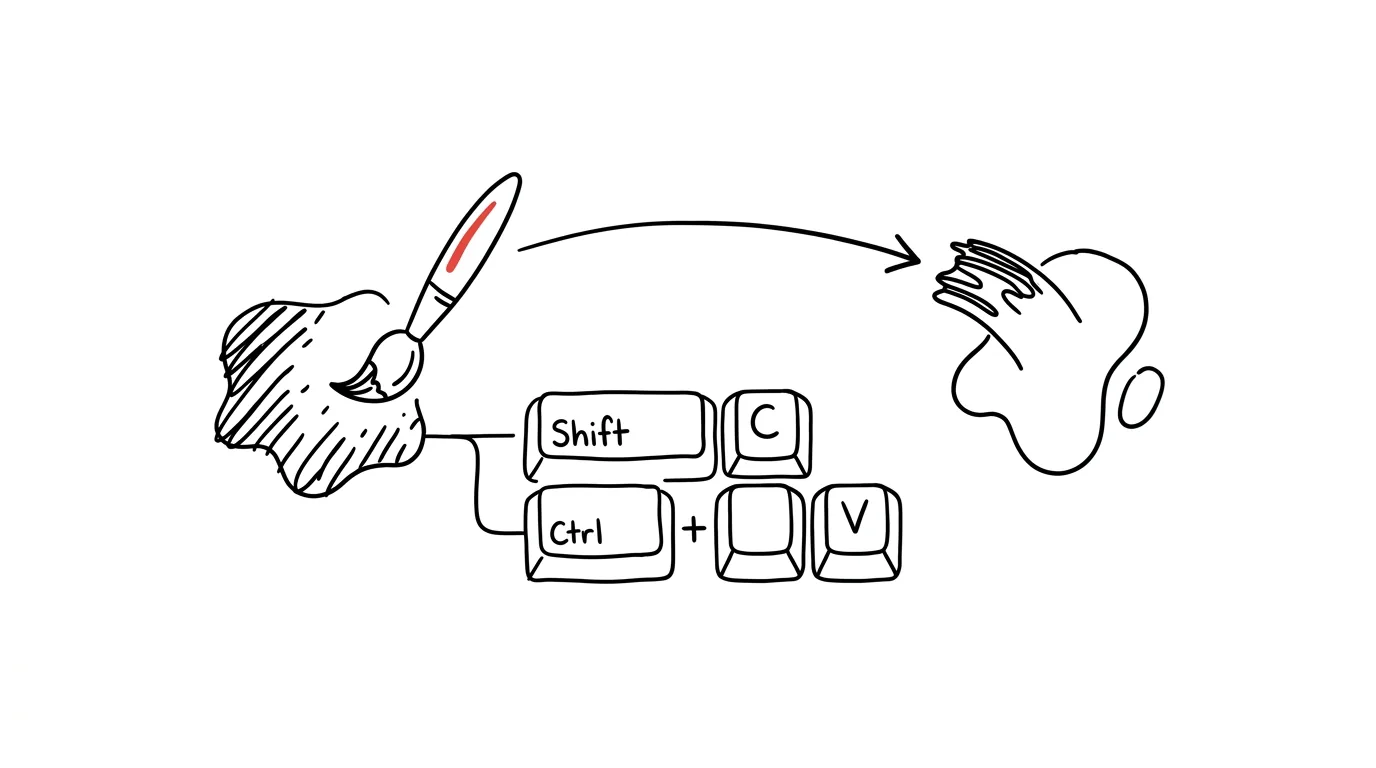 Illustration for: Copying formatting: Ctrl+Shift+C and V