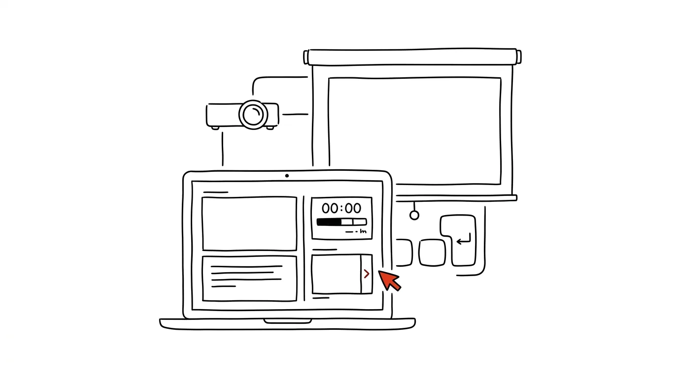 Illustration for: Presenter view: notes only you can see