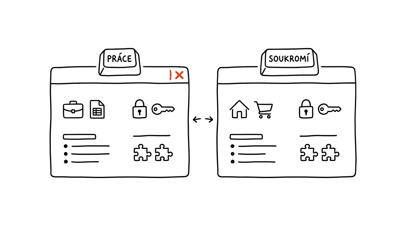 Illustration for: Browser profiles: work and personal, kept apart