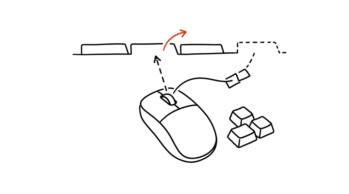 Illustration for: The middle mouse button: opens and closes tabs too