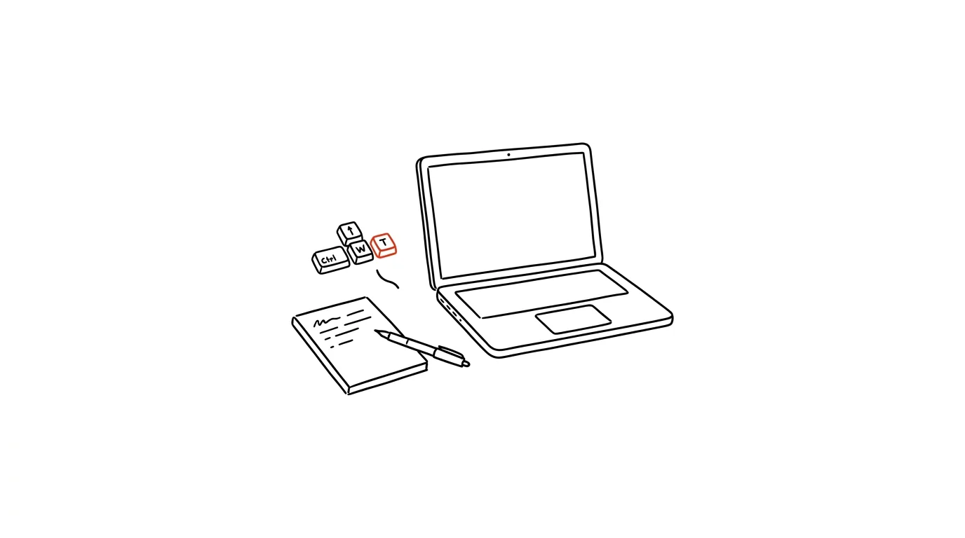 Illustration for: The shutdown ritual: close the day so it doesn't follow you