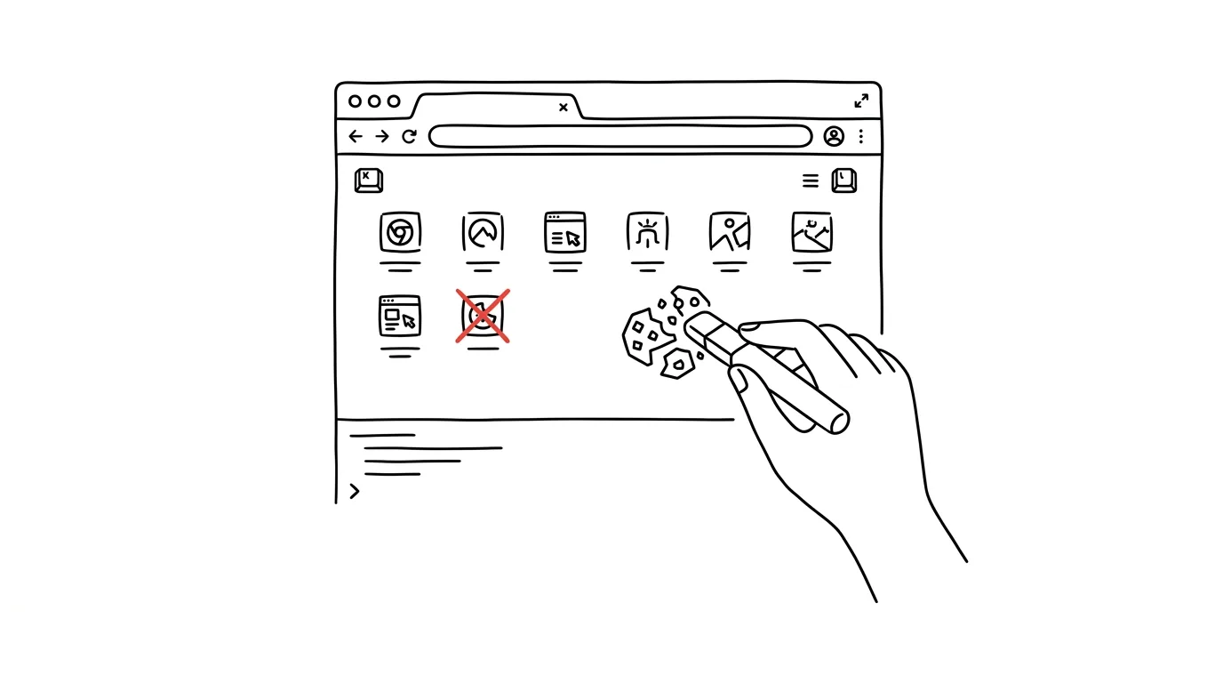 Illustration for: Wipe cookies for one site only — and stay logged in everywhere else