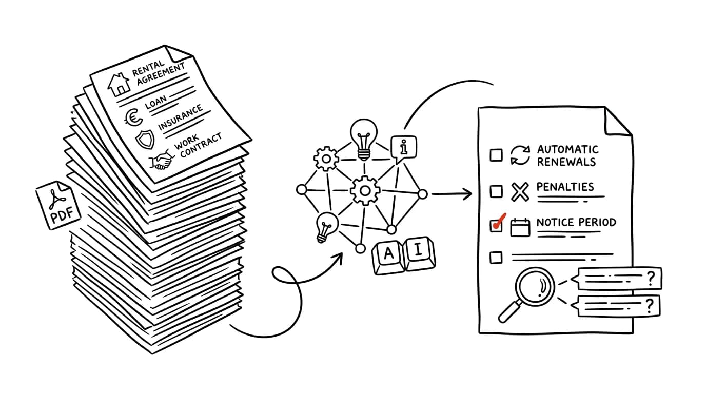 Illustration for: A contract before you sign: let AI find the catches